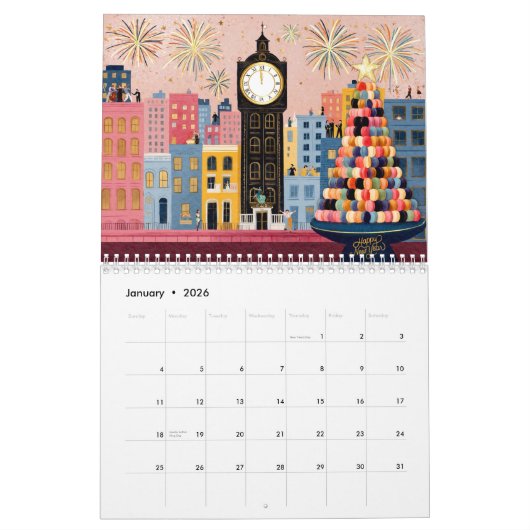 Macaron-Kalender 2025 Kalender (Jan 2026)