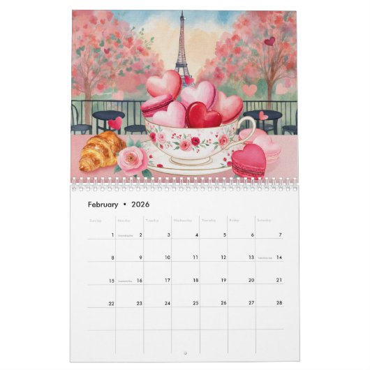 Macaron-Kalender Kalender (Feb 2026)