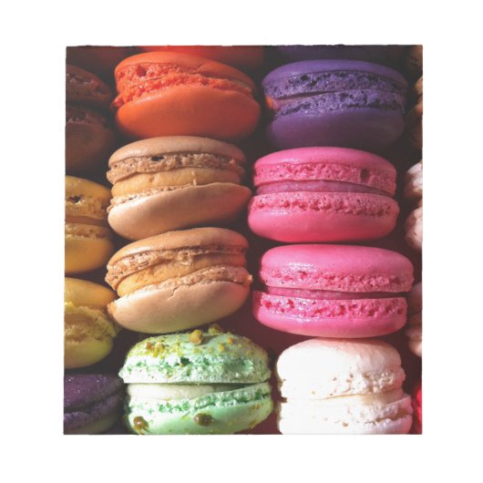 Macaron-Kekse Notizblock (Vorderseite)