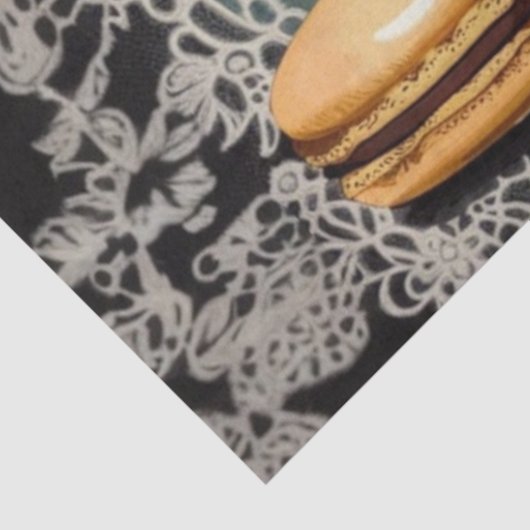 Macaron Lace Skull Decoupage Paper Seidenpapier (Ausschnitt)