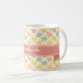 Macaron Liebe mit Band Kaffeetasse (VorderseiteRechts)