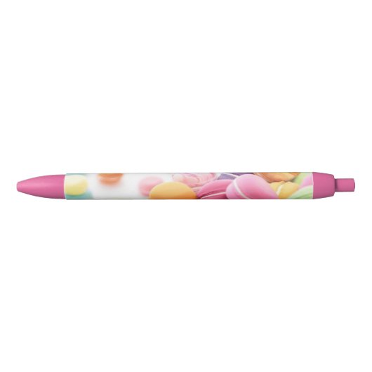 Macaron Liebe-Stift (Schwarzes) Kugelschreiber (Vorderseite)