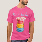Macaron liebt französischen Cookie Macaroons Baker T-Shirt (Vorderseite)