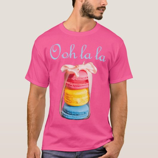 Macaron liebt französischen Cookie Macaroons Baker T-Shirt (Vorderseite)