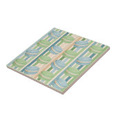 Macaron Light Blue and Soft Olive Green Fliese (Seite)