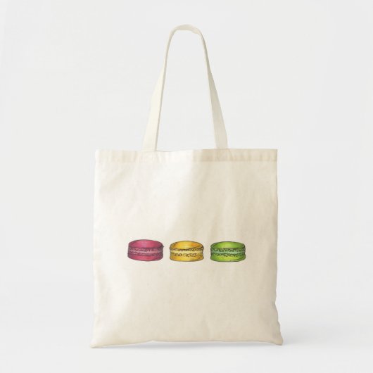 Macaron Macaroon Cookie Cookies Tote Bag Tragetasche (Vorne)