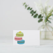 Macaron Makronen-Bäckerei Visitenkarte (Stehend Vorderseite)