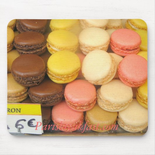 Macaron Maus Parisbreakfast.com Mousepad (Vorne)