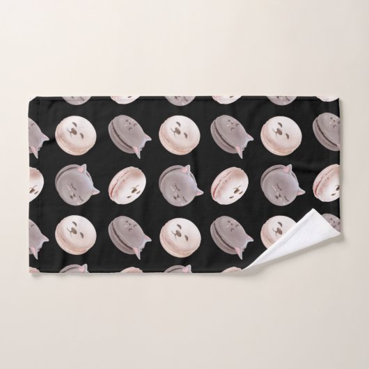 Macaron Muster Badhandtuch Set (Handtuch)
