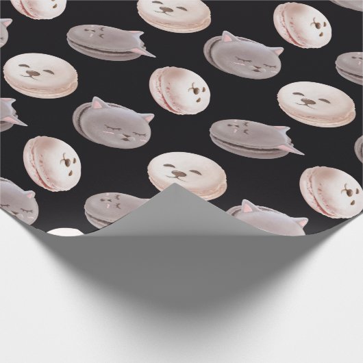 Macaron Muster Geschenkpapier (Ecke)