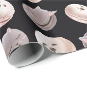 Macaron Muster Geschenkpapier (Rolleneckpunkt)