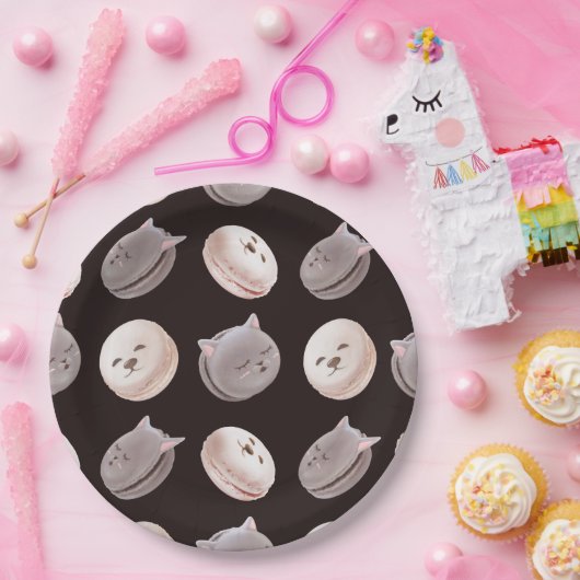 Macaron Muster Pappteller (Party)