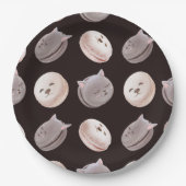 Macaron Muster Pappteller (Vorderseite)