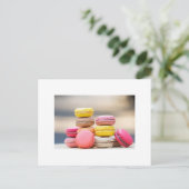 Macaron Postcard Postkarte (Stehend Vorderseite)