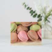 Macaron Postkarte (Stehend Vorderseite)