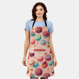 Macaron Rainbow Personalisiertes Muster Schürze