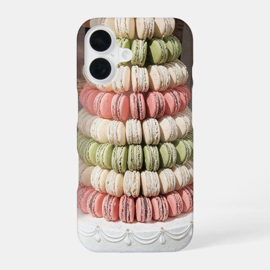 Macaron-Schichttorte iPhone 16 Hülle (Rückseite)