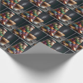 Macaron Stack mit Latte Geschenkpapier (Ecke)