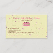 Macaron Stars Elegant Visitenkarte (Rückseite)