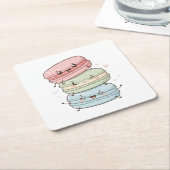 Macaron Süßigkeiten Kawaii Untersetzer (angewinkelt)