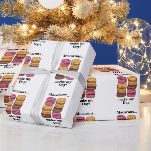 Macaron Sweet Pastry Koch Geburtstag Geschenkpapier (Feiertage)