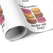 Macaron Sweet Pastry Koch Geburtstag Geschenkpapier (Rolleneckpunkt)