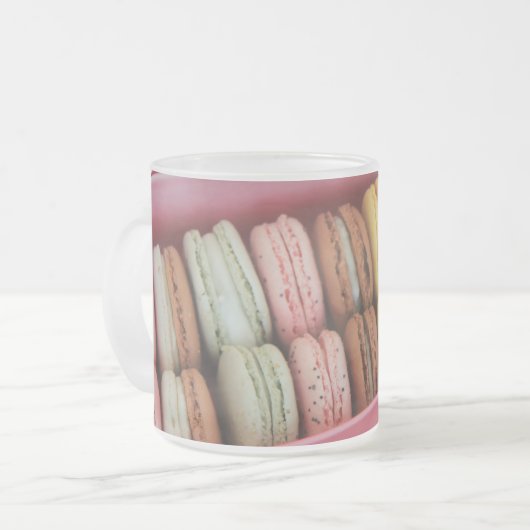 Macaron-Tasse Mattglastasse (Vorderseite Links)