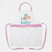 Macaron Turquoise Lila Orange Bold Typografie Schürze (Vorderseite)