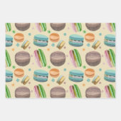Macaron Wrapping Paper Sheet Set Geschenkpapier Set (Vorderseite 3)