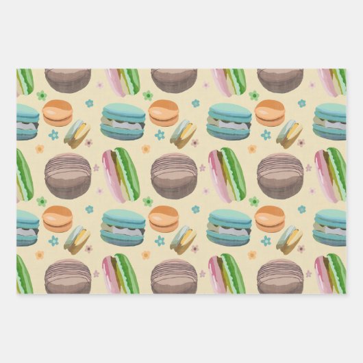 Macaron Wrapping Paper Sheet Set Geschenkpapier Set (Vorderseite 3)