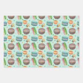 Macaron Wrapping Paper Sheet Set Geschenkpapier Set (Vorderseite)