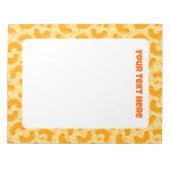 Macaroni and Cheese Pattern Notizblock (Vorderseite)