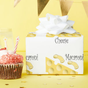 Macaroni Cheese Design Geschenkpapier
