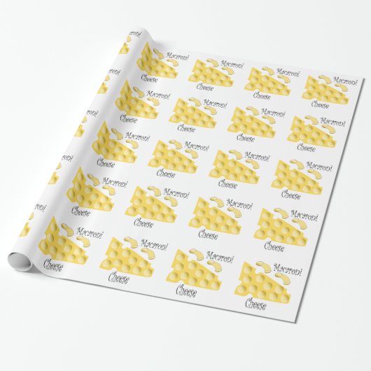 Macaroni Cheese Design Geschenkpapier (Ungerollt)