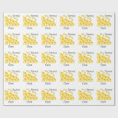 Macaroni-Käse-Design Geschenkpapier (Flach)