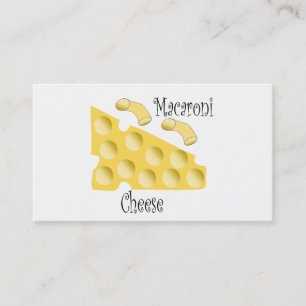 Macaroni Käse Koch Visitenkarte