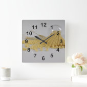 Macaroni Quadratische Wanduhr (Zuhause)