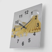 Macaroni Quadratische Wanduhr (Winkel)
