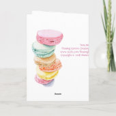 Macaronkarte Karte (Rückseite)