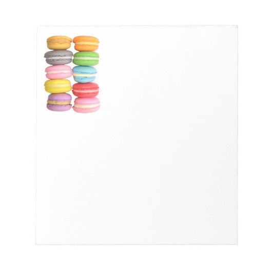 Macarons 5.5" x 6" Notepad Notizblock (Vorderseite)