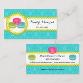 Macarons Bäckerei Damaskus Scallobude Grenze Visitenkarte (Vorne/Hinten)