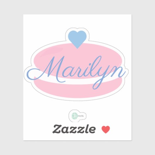 Macarons Bäckerei Süßigkeiten Bäcker Aufkleber (Blatt)