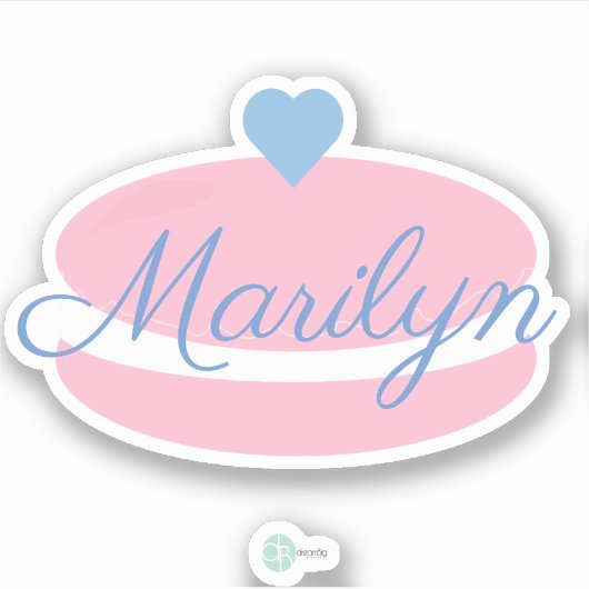 Macarons Bäckerei Süßigkeiten Bäcker Aufkleber (Vorderseite)