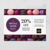 Macarons Bakery Baker - Sonderkonditionspreis Postkarte (Vorderseite)