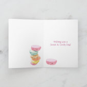 Macarons Birthday Card Karte (Innenseite)