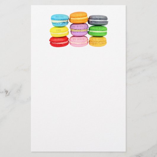 Macarons Briefpapier (Vorderseite)