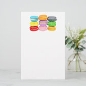 Macarons Briefpapier (Stehend Vorderseite)