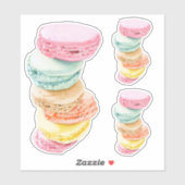 Macarons Custom-Cut Stickers Aufkleber (Blatt)