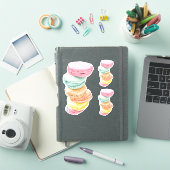 Macarons Custom-Cut Stickers Aufkleber (iPad Hülle)