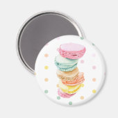 Macarons dots Magnet (Vorderseite/Rückseite)